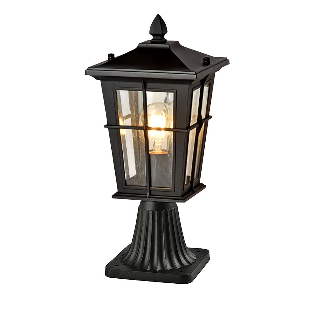 Eden Exterior Pillar Mount Black