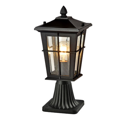 Eden Exterior Pillar Mount Black