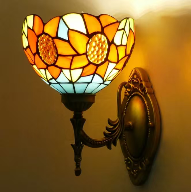 Zohar Torchiere Leadlight Wall Light