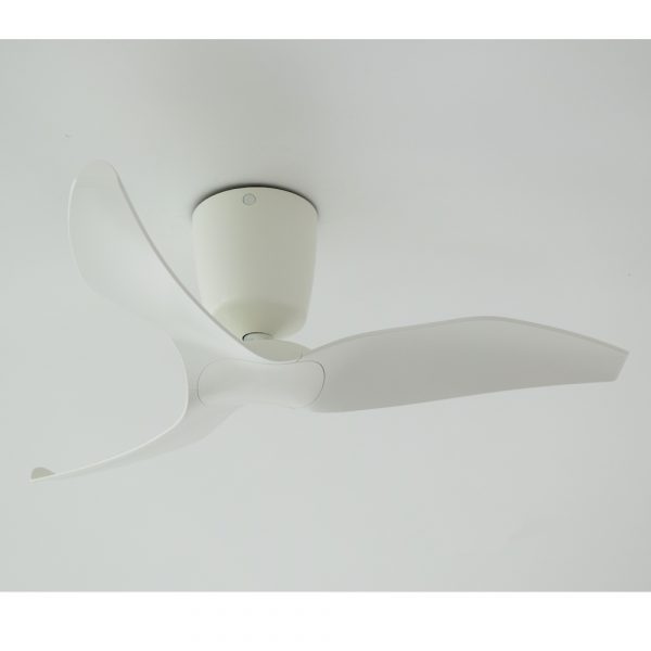 Aeratron FR Three Blade 43" White DC Ceiling Fan, light adaptable with remote control